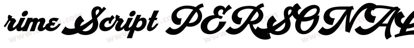 rime Script PERSONAL字体转换
